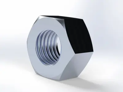 M16 BOLT and M16 NUT 3D model