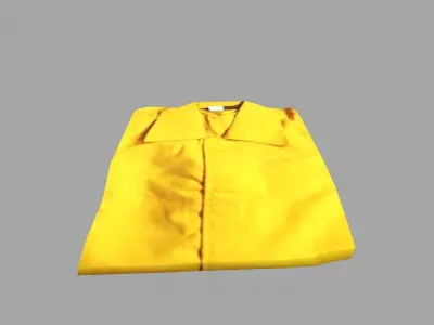 Yellow Shirt Low-poly 3D model