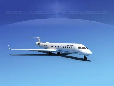 Bombardier CRJ900 Eurowings 3D model