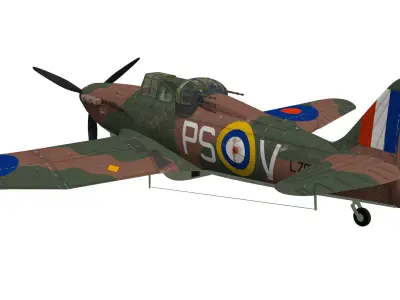 Boulton Paul Defiant Mk1 3D model