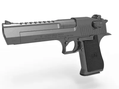 Desert Eagle from the movie Deadpool 2016 3D model