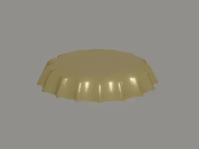 Bottle Cap Low-poly 3D model
