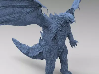 Drake God Lizard 1  3D model