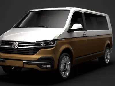 VW Caravelle LWB T 6 1 2020 3D model