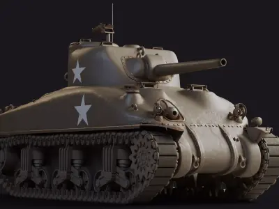 M4A1 Sherman 3D model