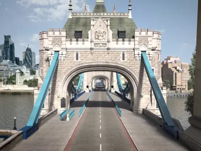 London Tower Bridge 3D model