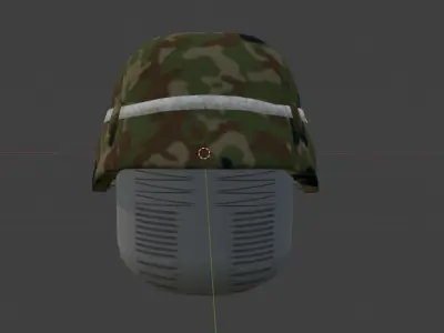 JSDF Type 88 helmet Low-poly 3D model