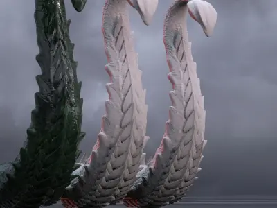 Scaled Dragon Tail 3D model