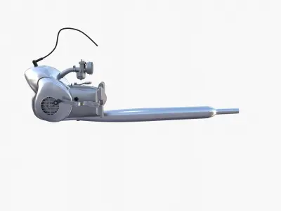 Moped engine 3D model