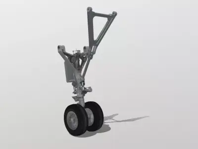 A320 Nose Landing Gear NLG 3d model Low-poly 3D model