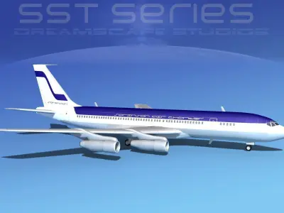 Boeing 707-320 SS Sorenson Charter 3D model