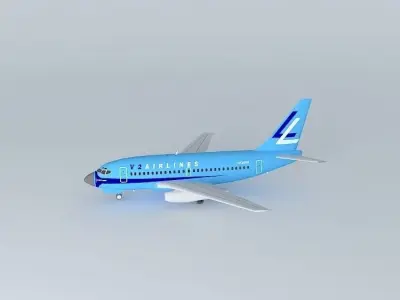 V2 Airlines Boeing 737 100 Free 3D model