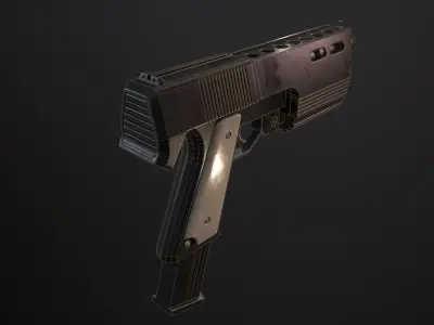 Alyxgun gun Low-poly 3D model