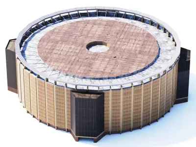 Madison Square Garden Low-poly 3D model