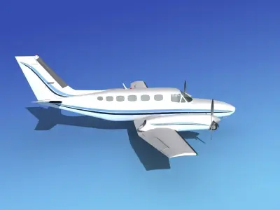 Cessna 441 Conquest II V02 3D model