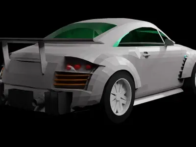 Audi TT Hyperpunk bodykit FREE Free low-poly 3D model