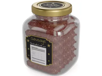 Fresh sausages Fresh Sausages 3D model