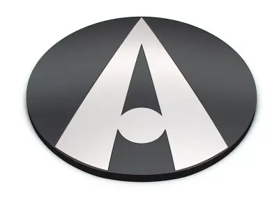 Ariel logo 3D model