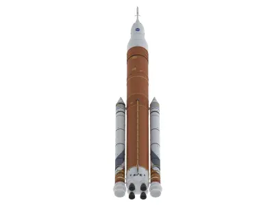 SLS Block 1B Crew Rocket 3D model