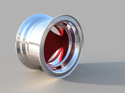 Advan 3 piece rim 3D model