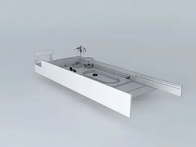 grasielaorkut house with garden Free 3D model