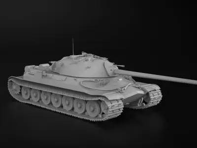 Tank IS-7  3D model collectible Miniature ROTABLE 3D print model