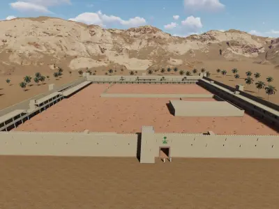 Qasr La Qashlah Saudi Arabia 3d model 3D model