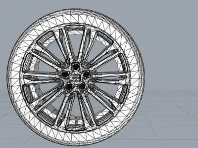 BUGGATI TYRE Free low-poly 3D model