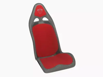 Tecnocraft T2 Carbon Seat With Pads Low-poly 3D model