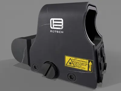 EOTECH XPS Red Dot Sight Low-poly 3D model
