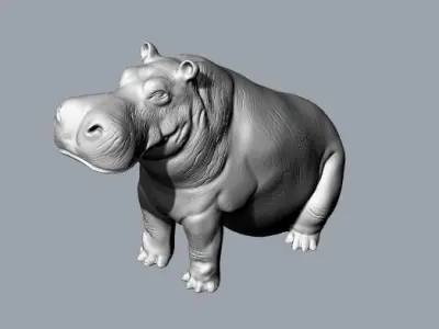 hippopotamus Free 3D model