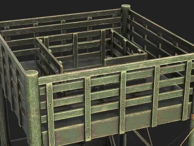 Watchtowers v5 Low-poly 3D model