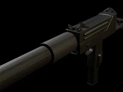 MAC 10 Low-poly 3D model