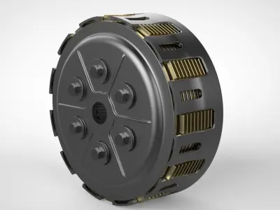 Motorcycle Clutch Free 3D model