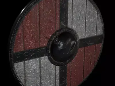 Barbarian Shield 3D model