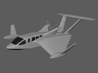 Wigetworks Air Fish-8 Low-poly 3D model