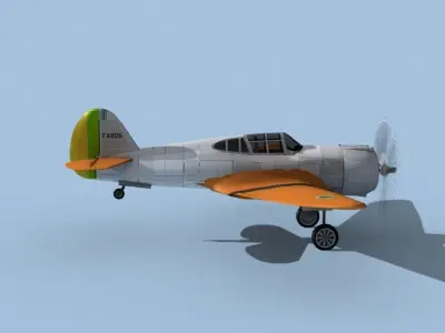 Curtiss H-75C Mohawk V20 Brazil 3D model