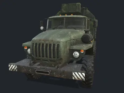 URAL 4320 Low-poly 3D model