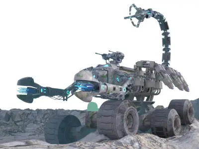 Skorpion tank 3D model Low-poly 3D model