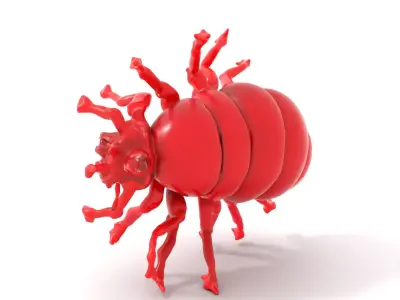Scarlet Insectoid model pack Low-poly 3D model