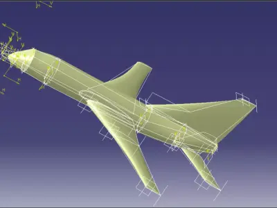 Basic Aircraft Model for Beginners 3D model