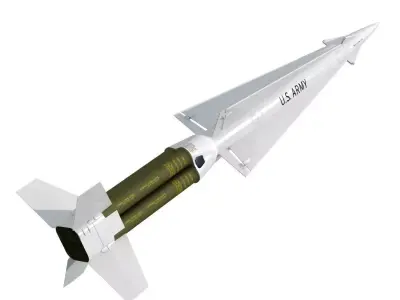Nike Hercules Missile 3D model