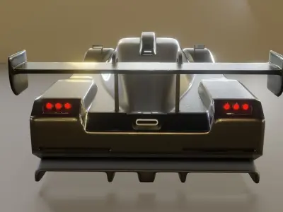 Le Mans Race Car Free 3D model