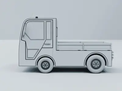 Airport Tow Tractor  3D model