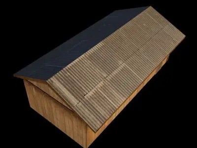 B Hut Military Berthing Free low-poly 3D model