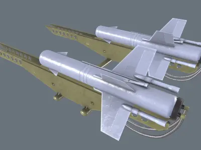 2k8 Falanga Rocket Launcher Low-poly 3D model