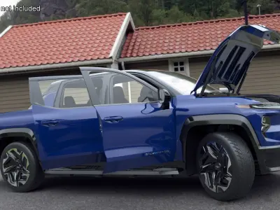2024 Chevrolet Silverado EV RST Blue 3D model
