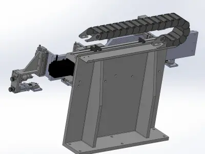 Feeding conveying and rotating module mechanism 3D model