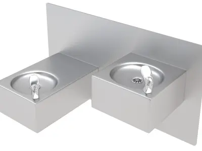 Drinking Fountain-001 3D model