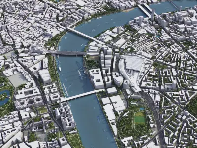 London Low-poly 3D model